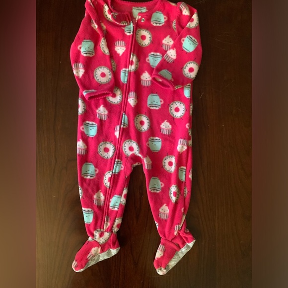 Set of 2 Fleece 12M Jammies - Picture 2 of 6